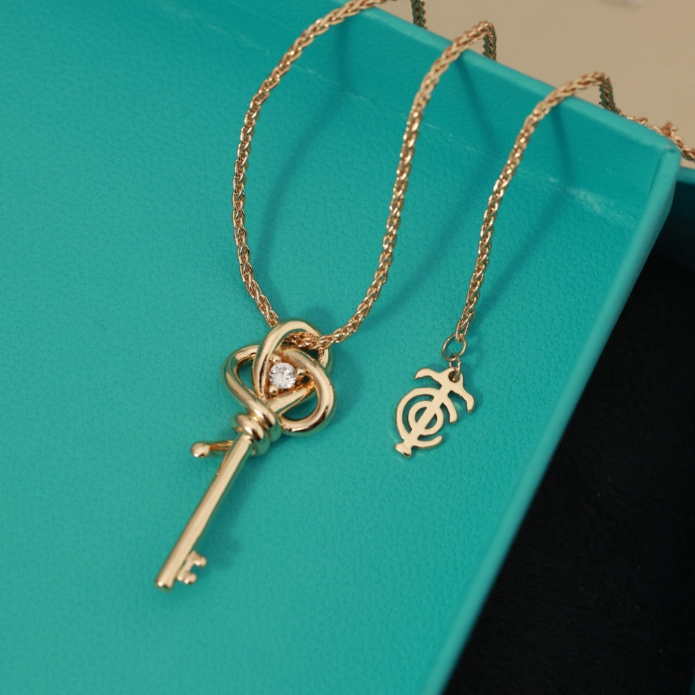 Tiffany & Co. Key Motif Necklace