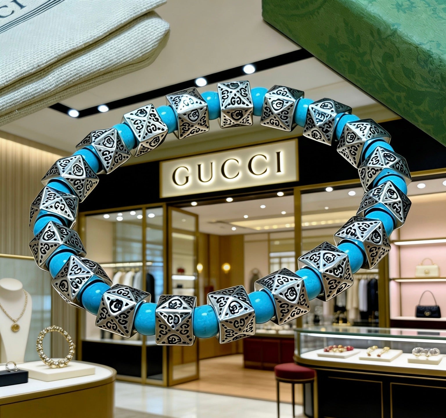 Gucci Crystal Vintage Bracelet