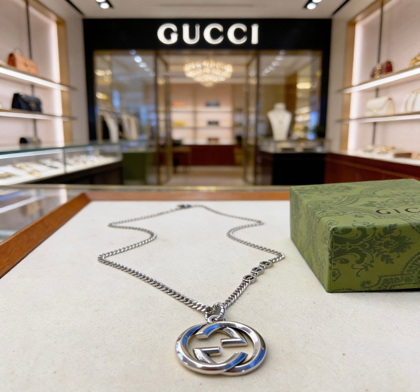 Gucci Vintage Double G Necklace