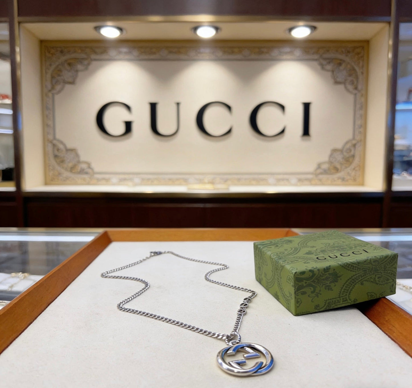 Gucci Vintage Double G Necklace
