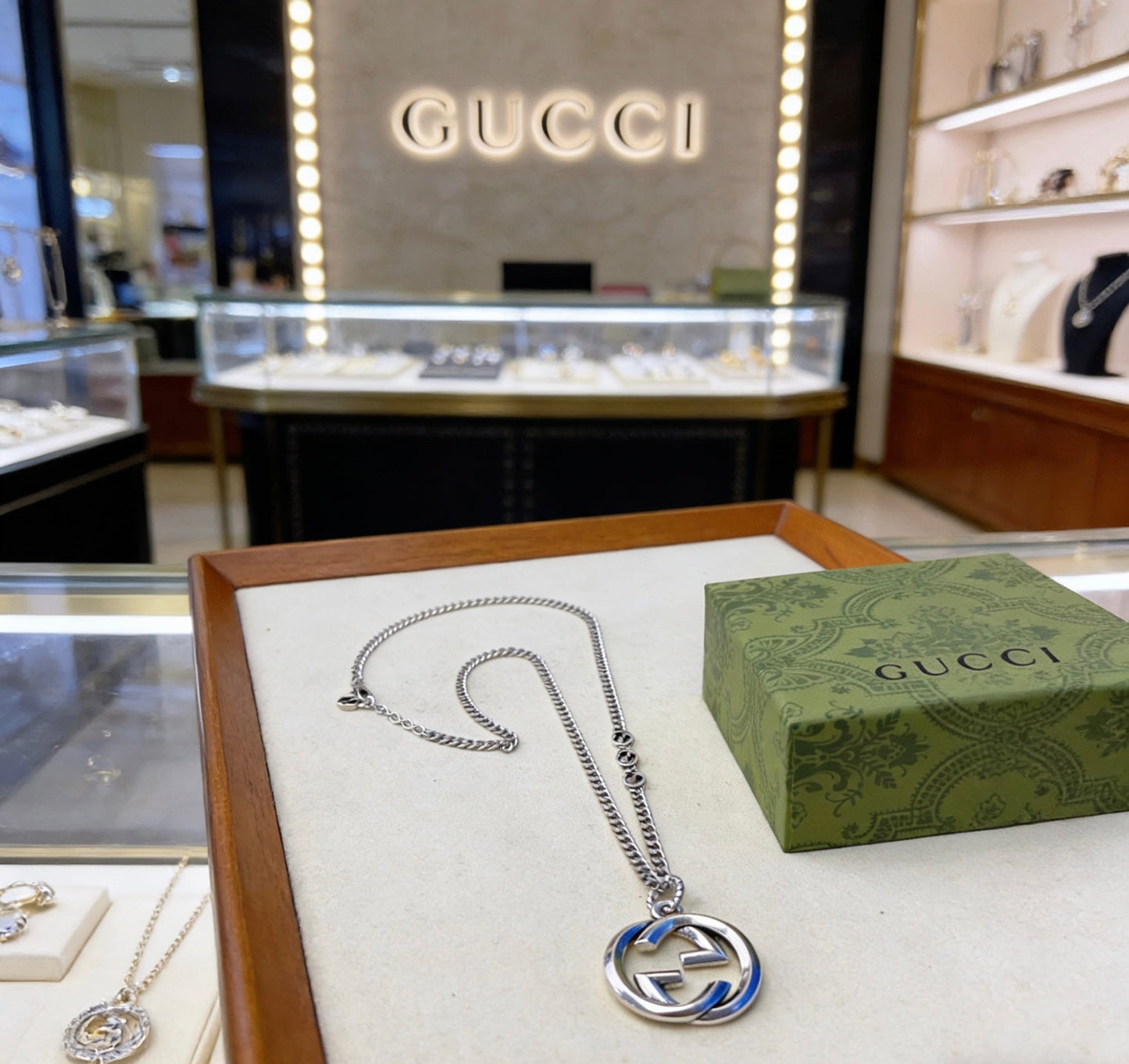 Gucci Vintage Double G Necklace