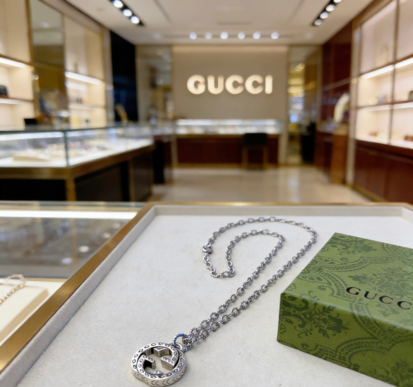 Gucci Vintage Double G Necklace