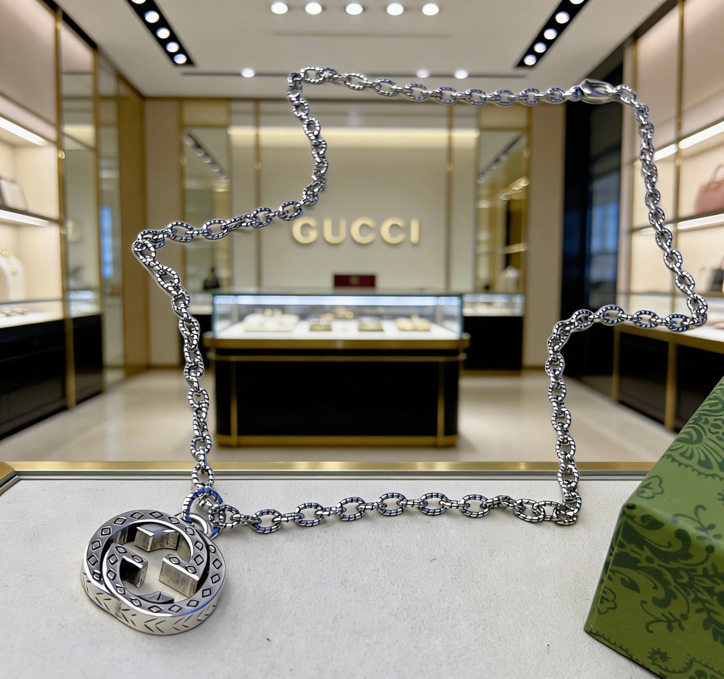 Gucci Vintage Double G Necklace