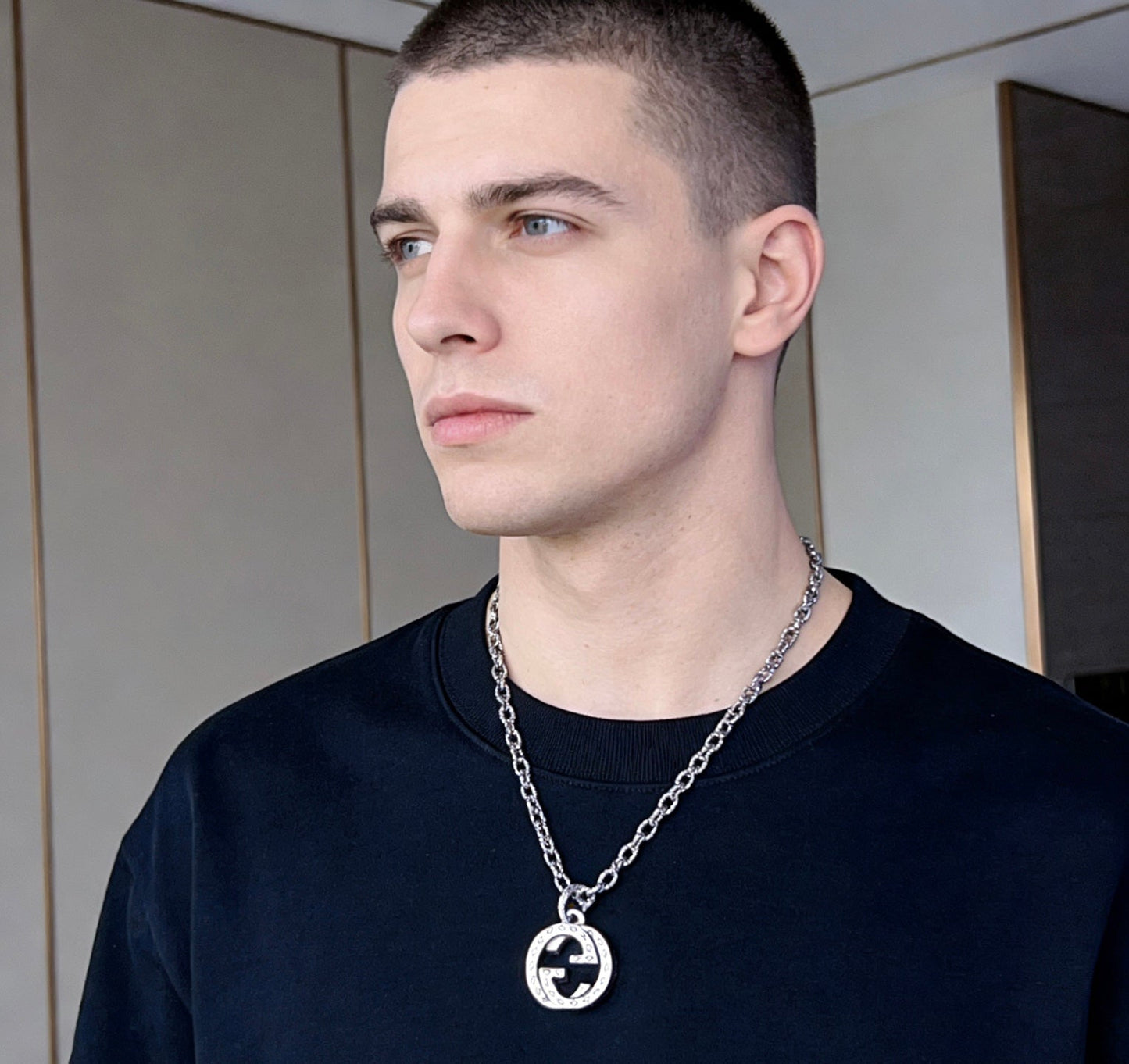Gucci Vintage Double G Necklace