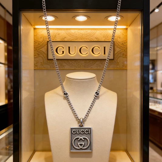 Gucci Vintage Double G Necklace