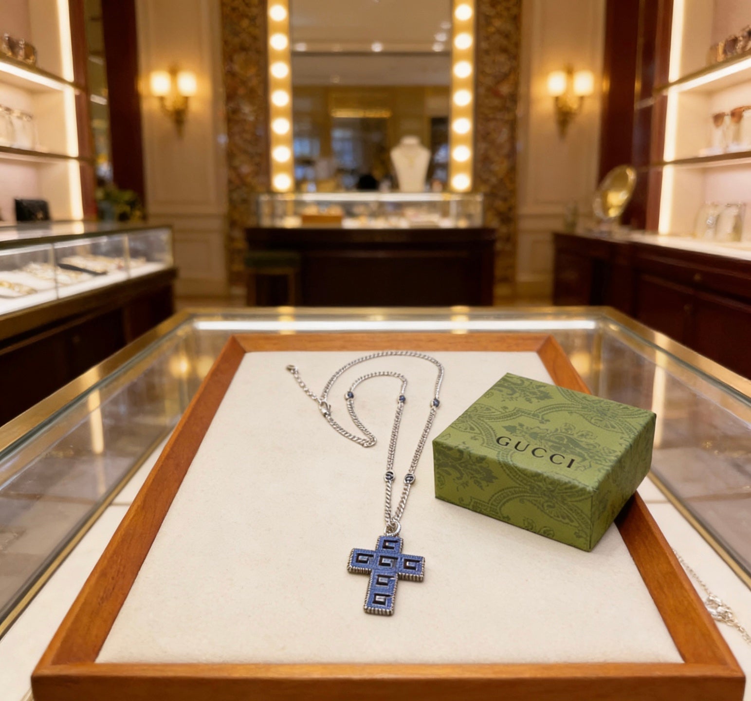 Gucci Vintage Double G Necklace