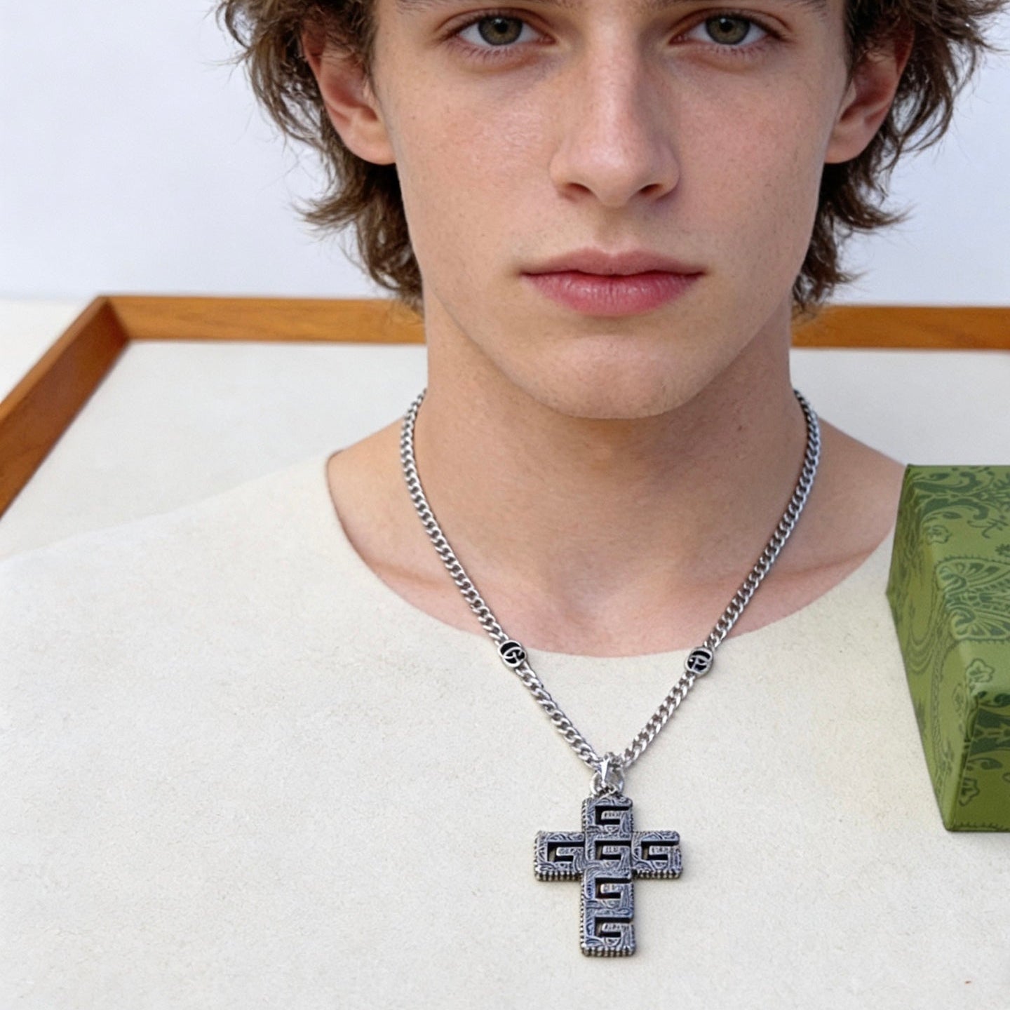 Gucci Vintage Double G Necklace