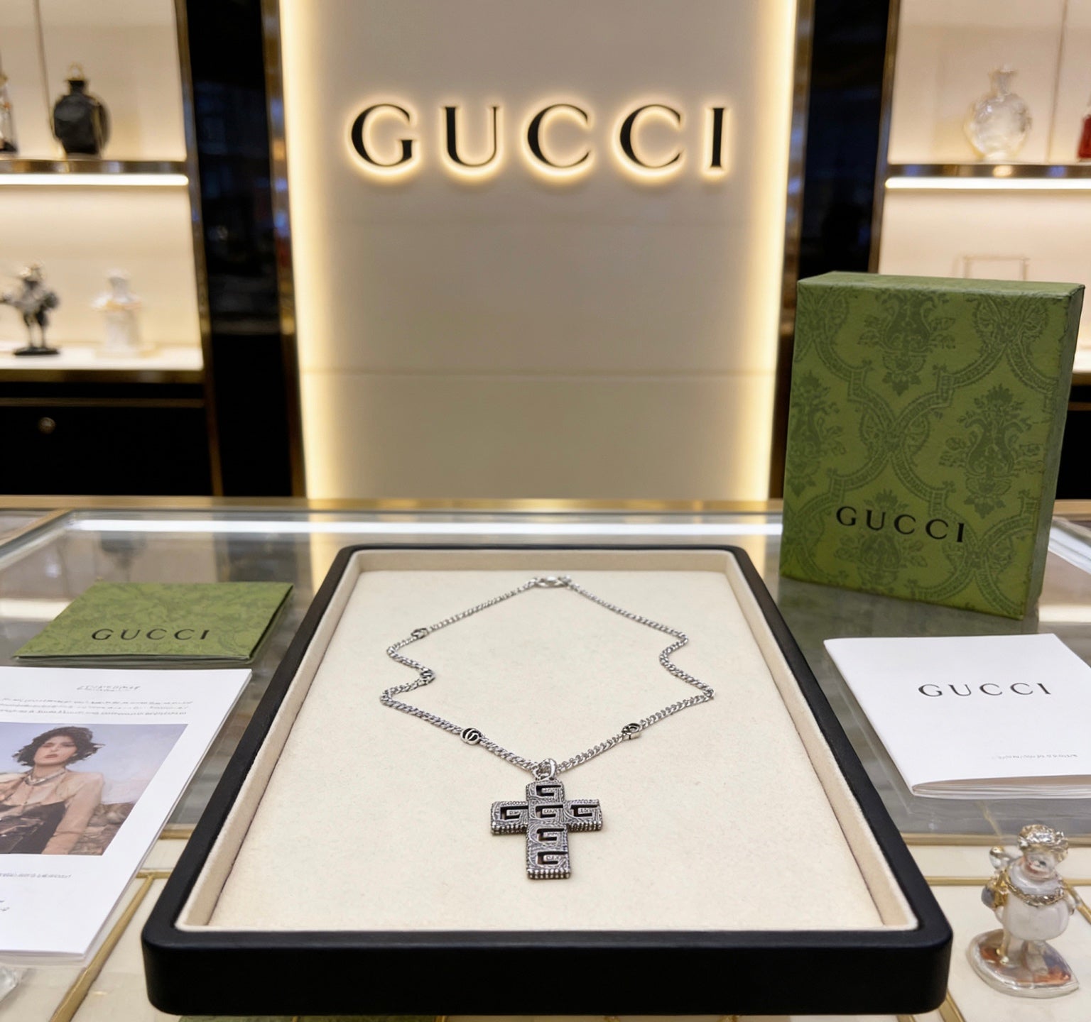 Gucci Vintage Double G Necklace