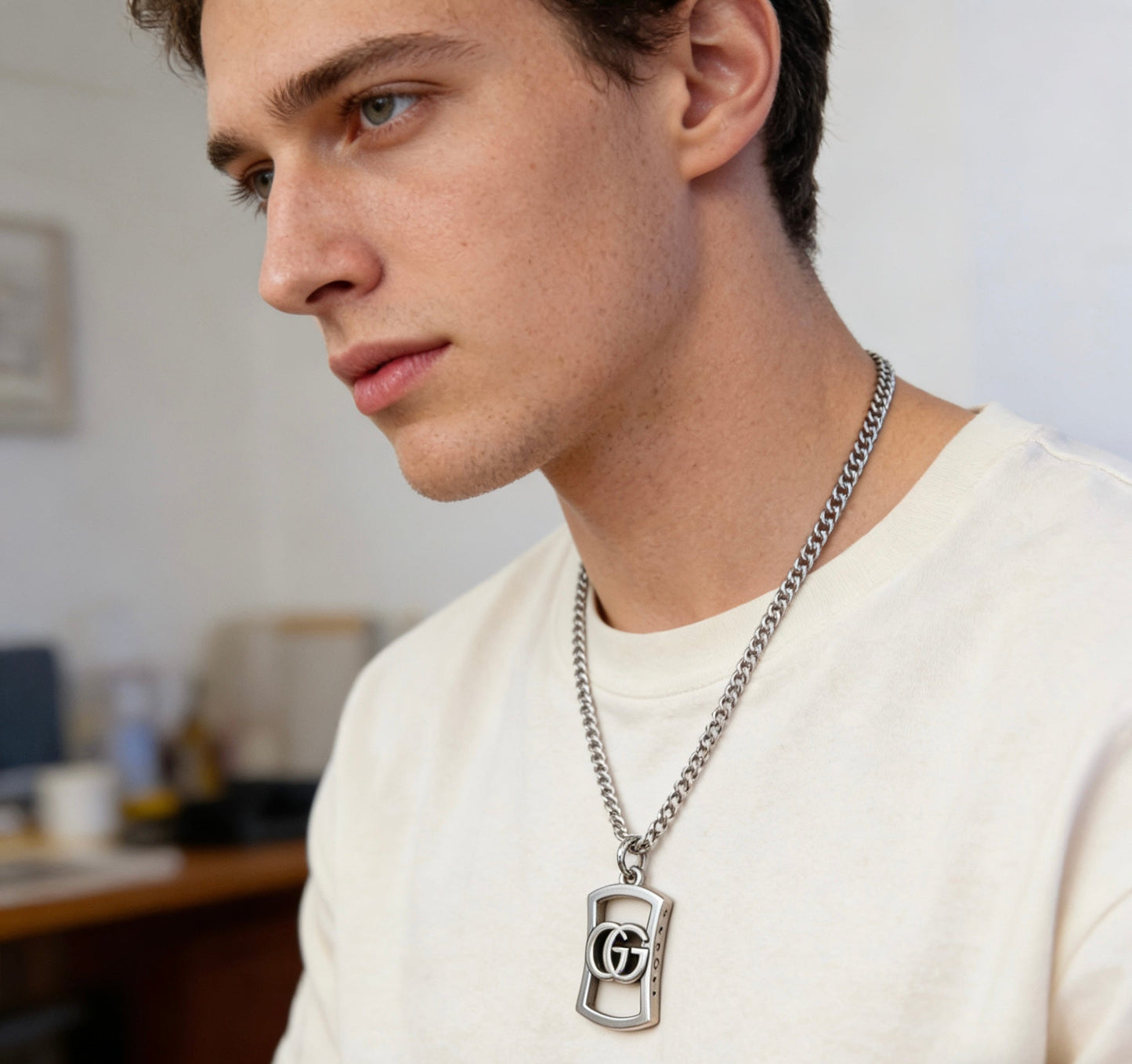 Gucci Vintage Double G Necklace