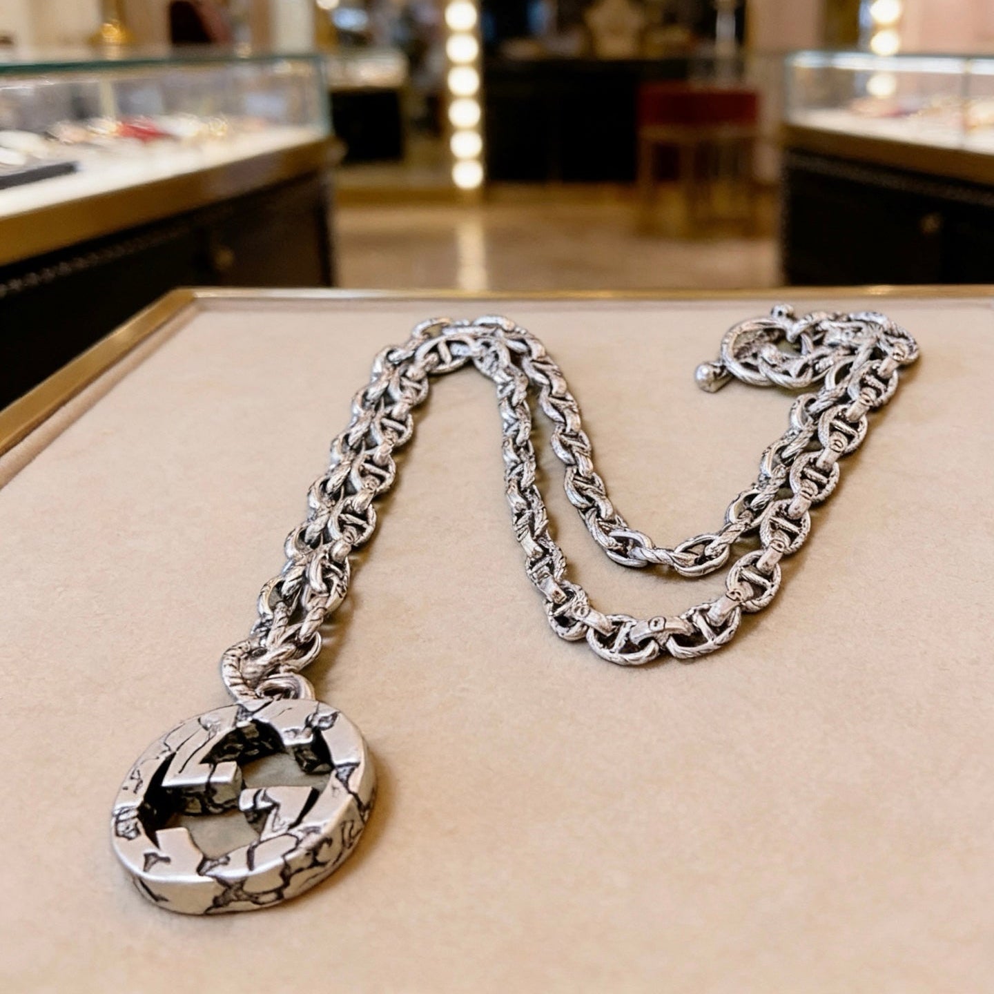 Gucci Vintage Double G Necklace
