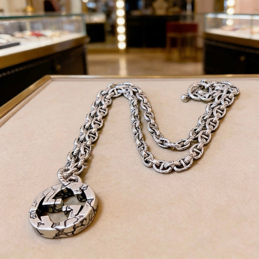 Gucci Vintage Double G Necklace