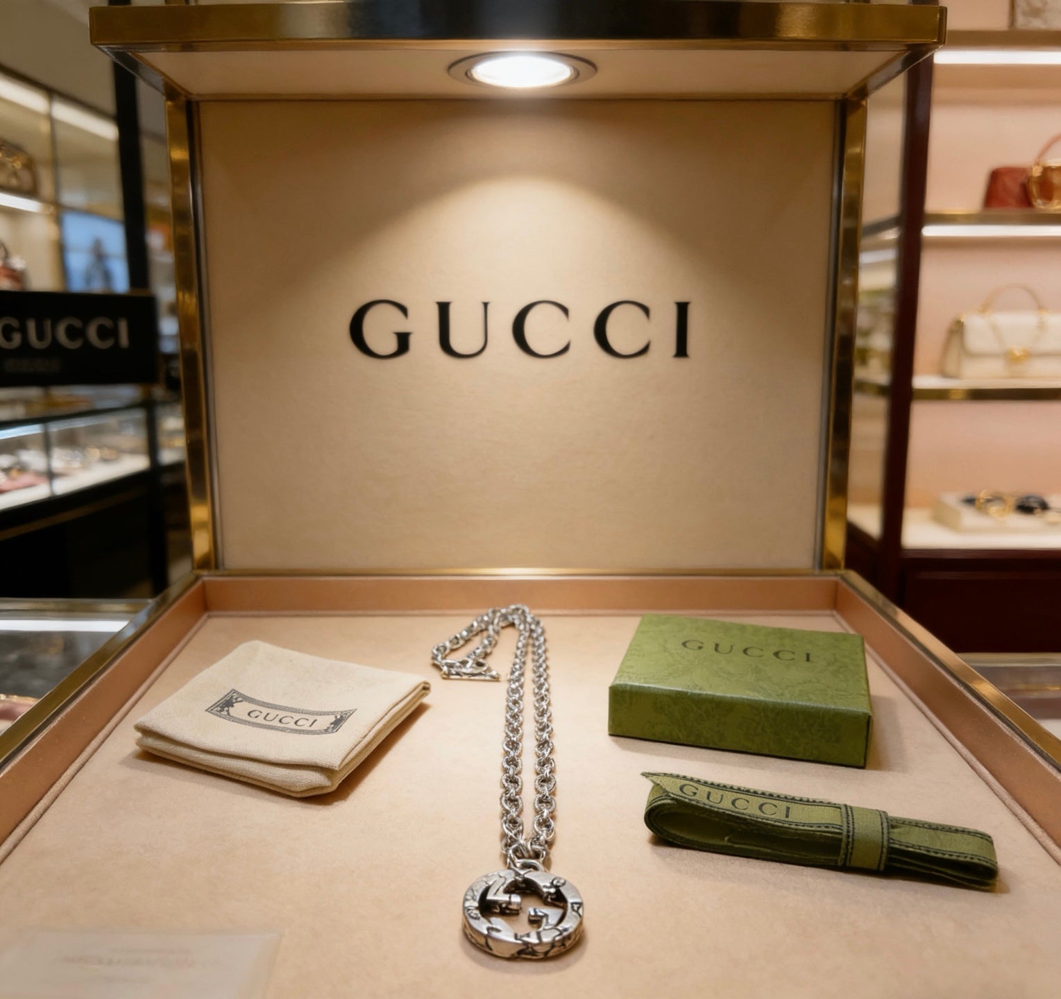 Gucci Vintage Double G Necklace