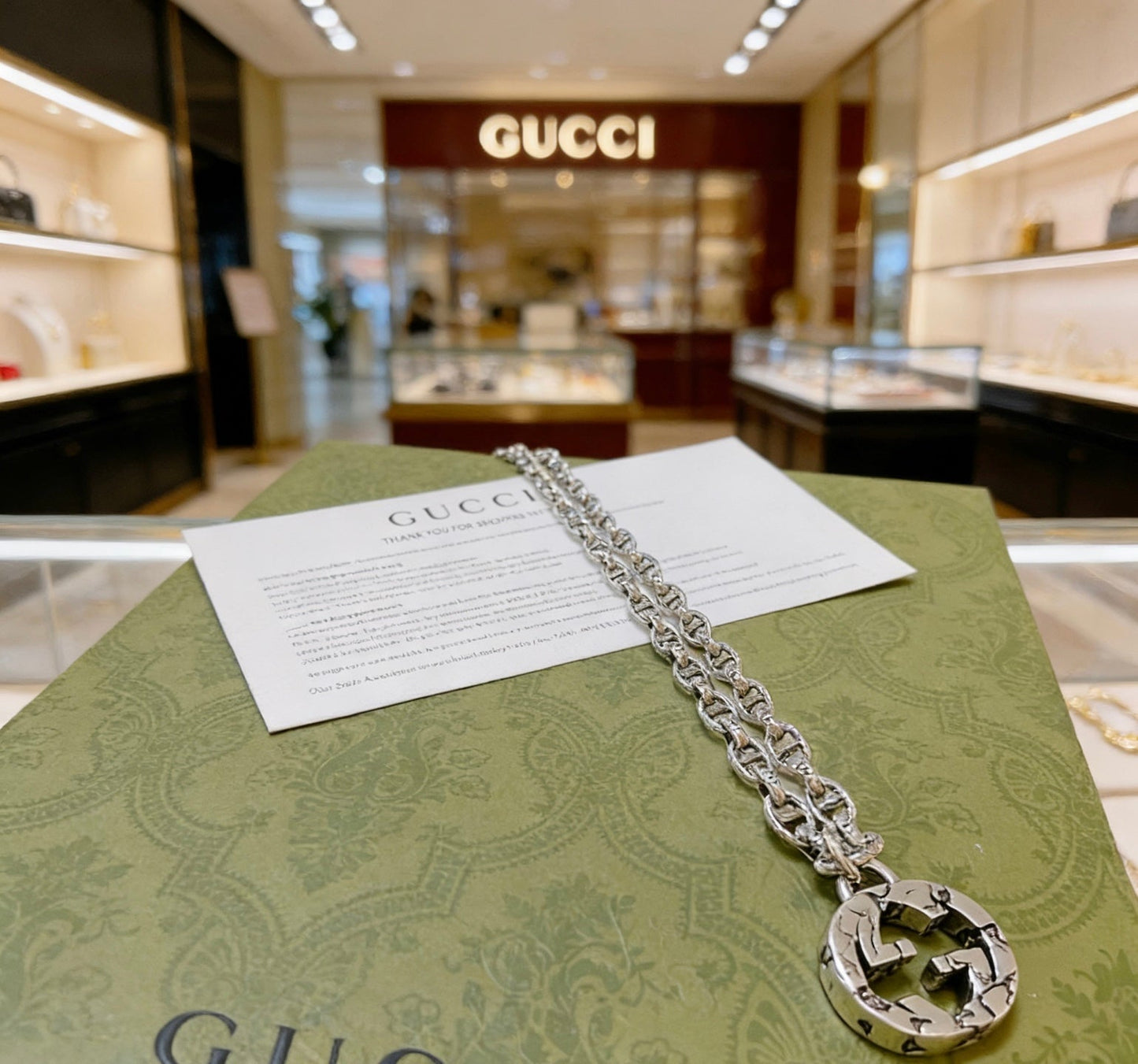 Gucci Vintage Double G Necklace