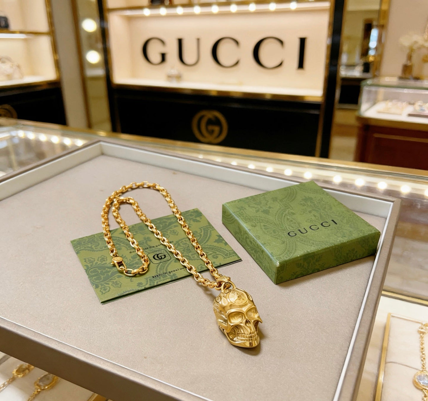 Gucci Vintage Double G Necklace