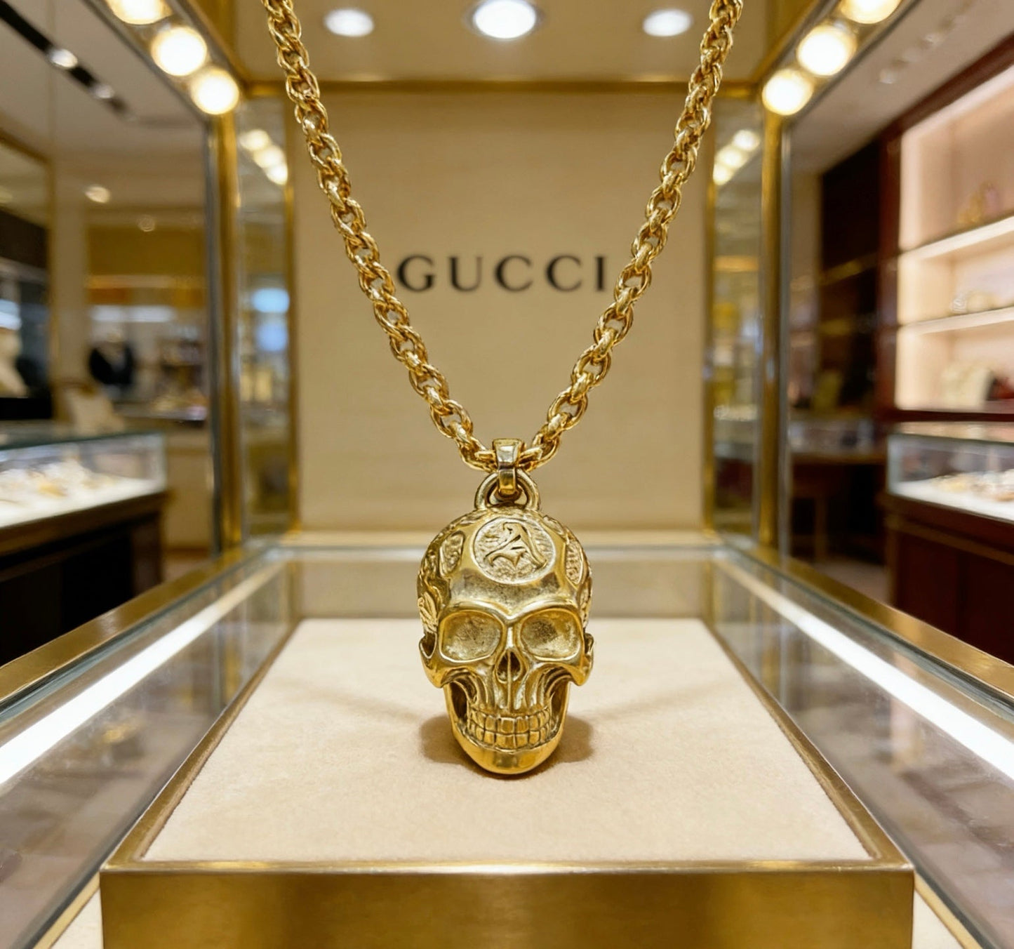 Gucci Vintage Double G Necklace