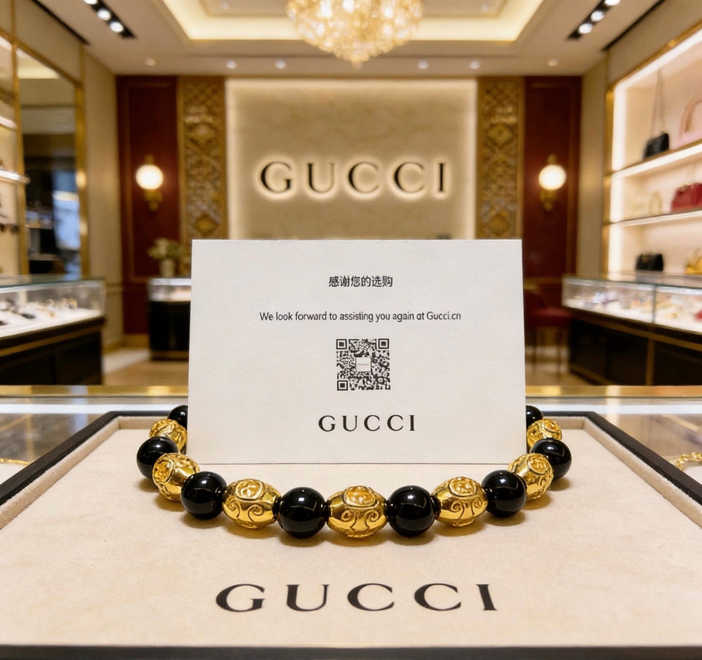 Gucci Crystal Vintage Bracelet