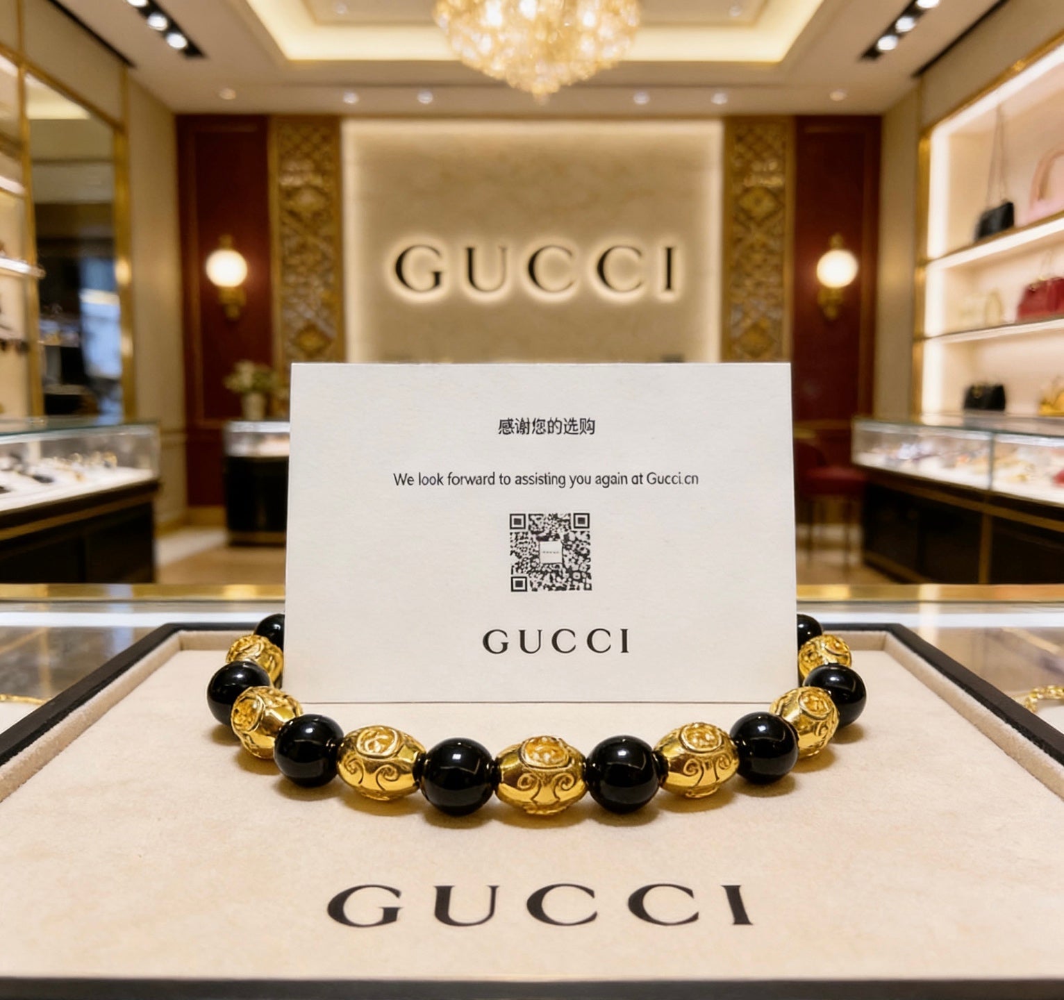 Gucci Crystal Vintage Bracelet