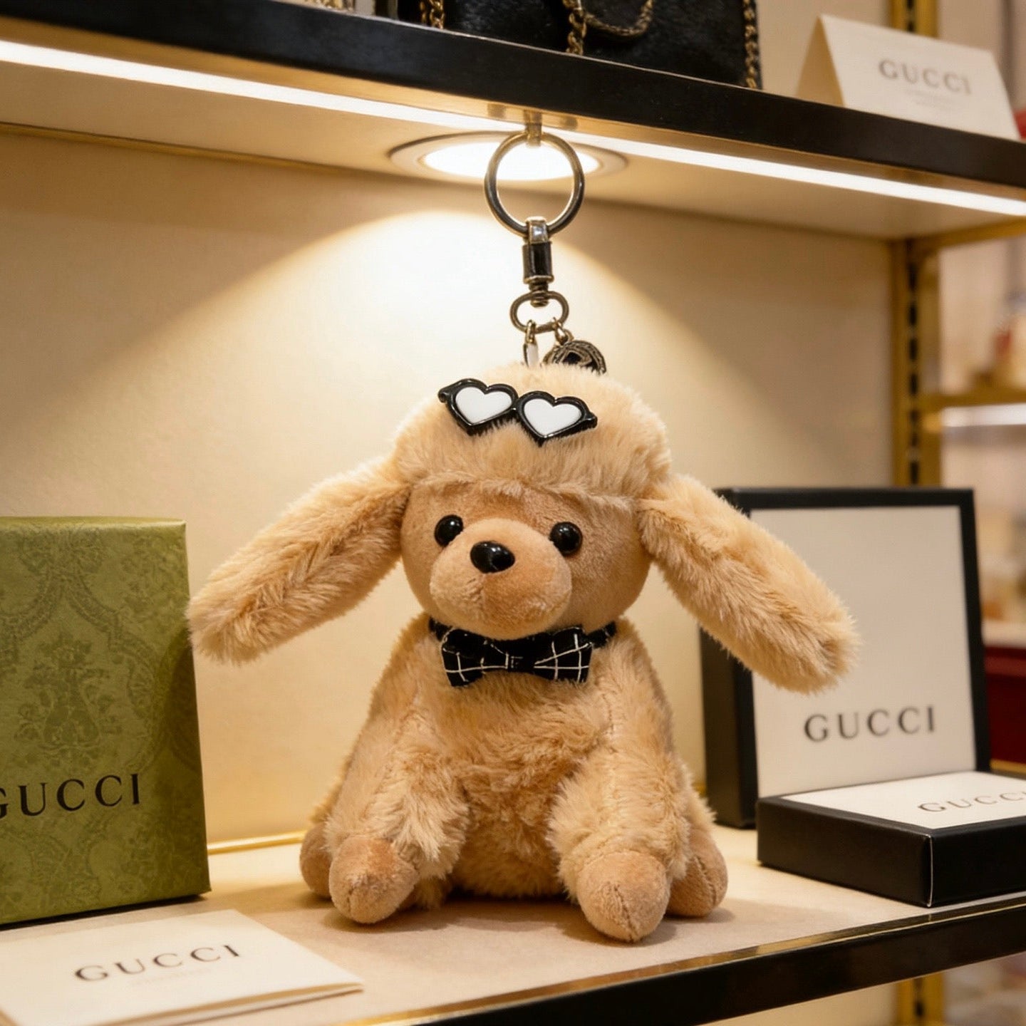 Gucci Vintage Double G Keychain