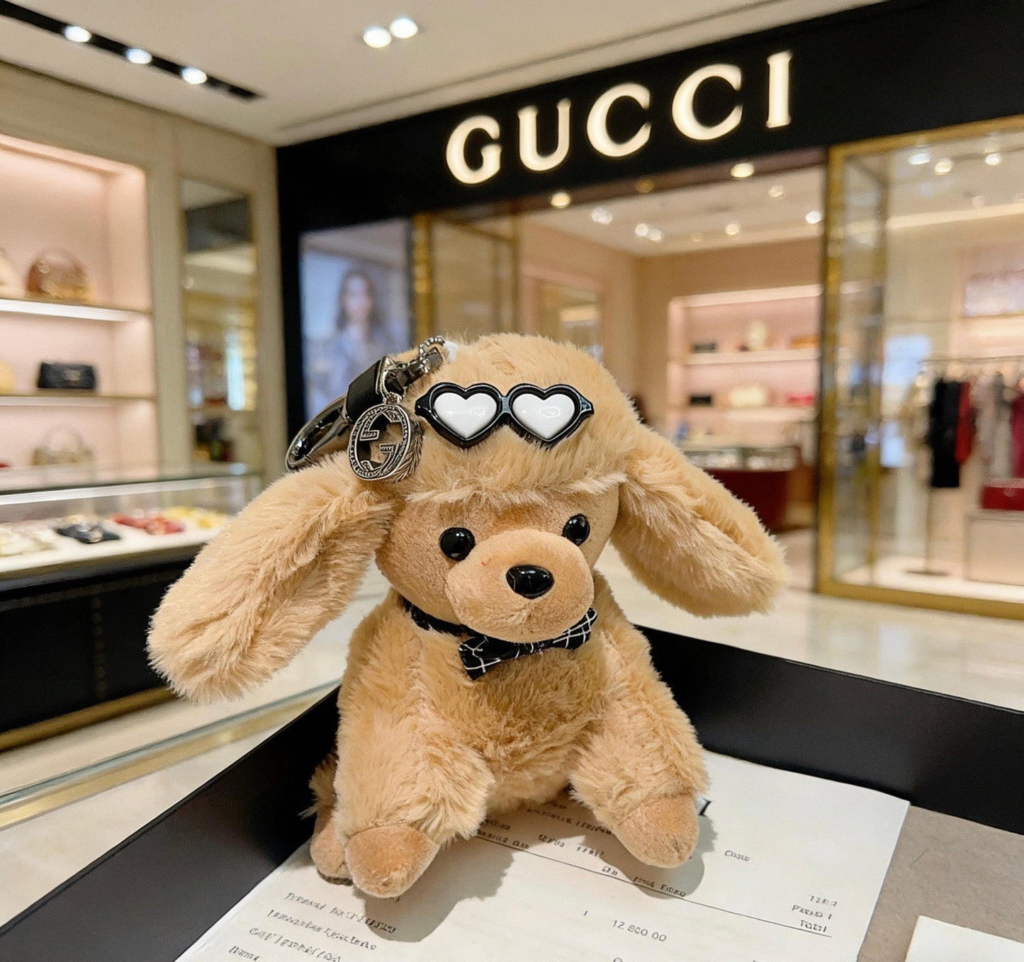 Gucci Vintage Double G Keychain