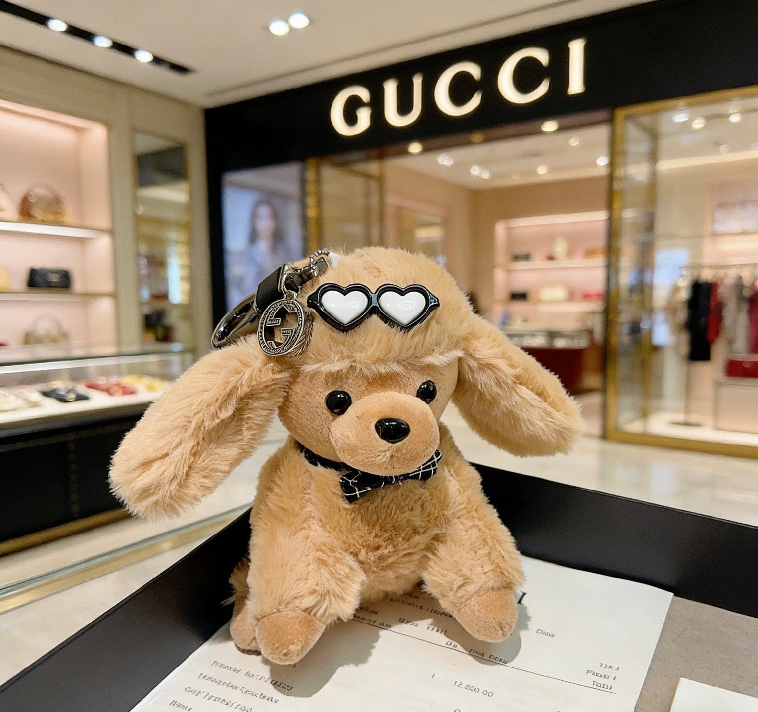 Gucci Vintage Double G Keychain