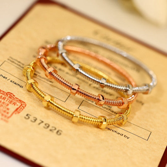 Cartier-style Screw Bracelet
