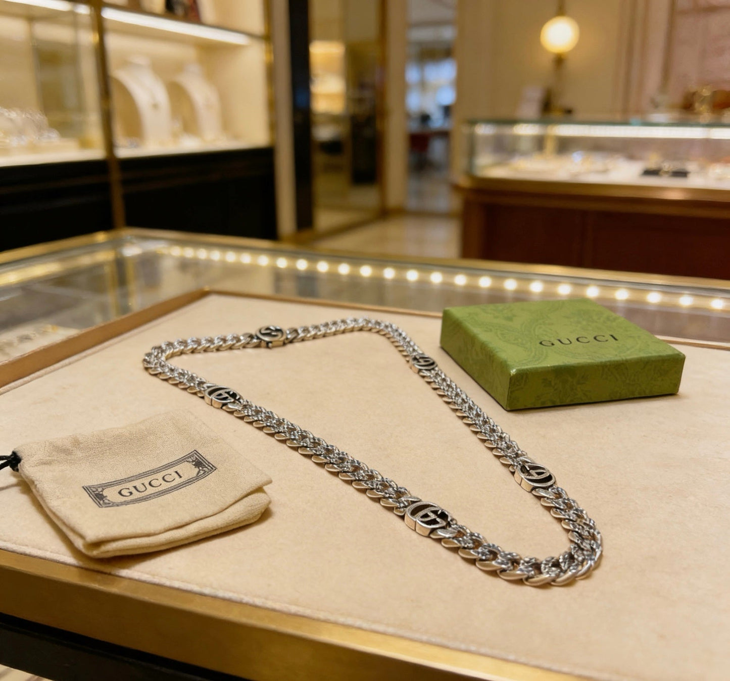 Gucci Vintage Double G Necklace