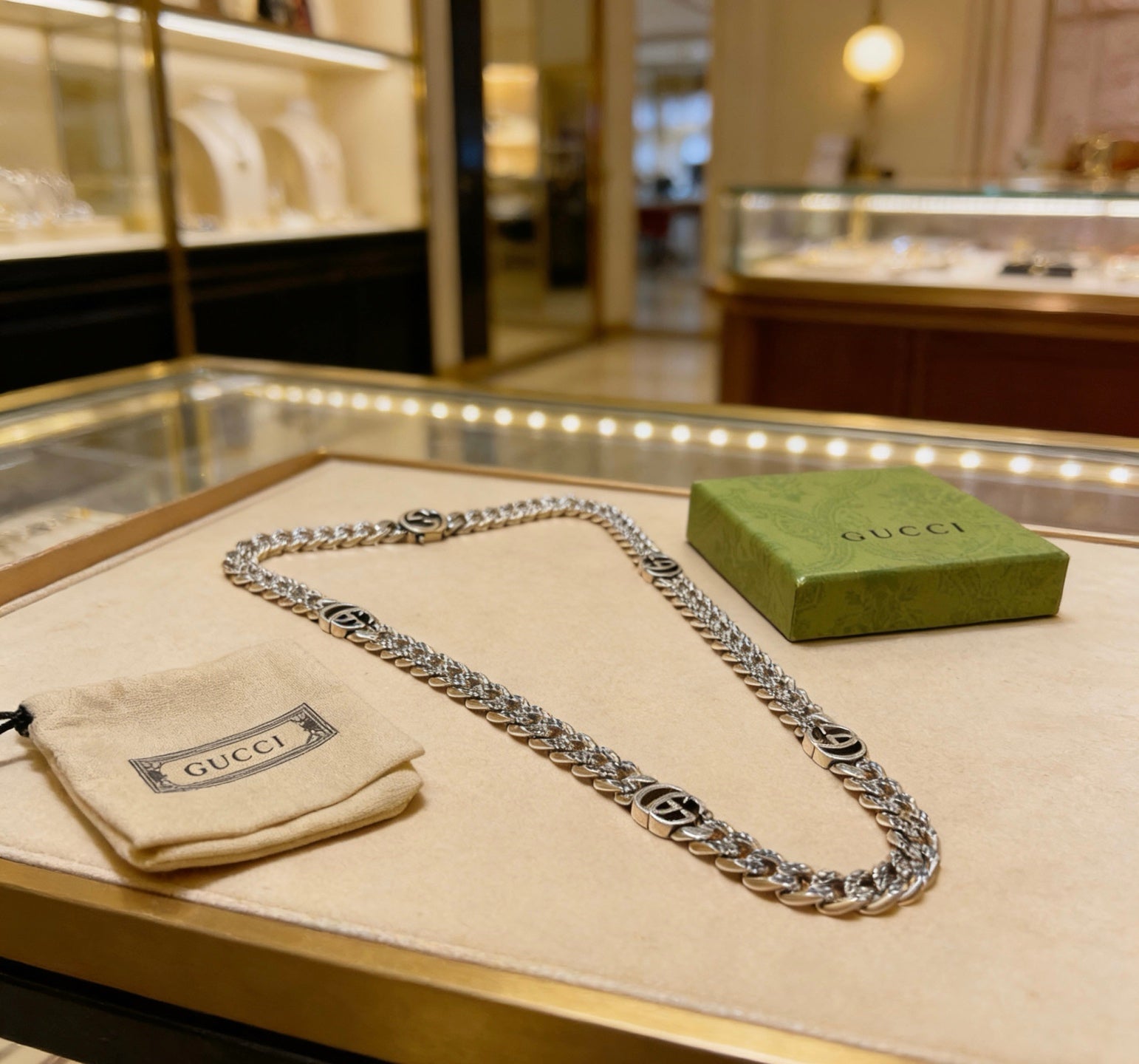 Gucci Vintage Double G Necklace