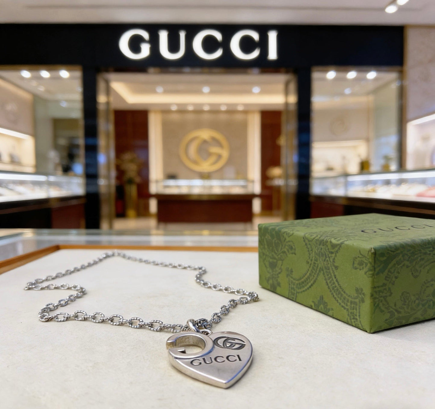 Gucci Vintage Double G Necklace