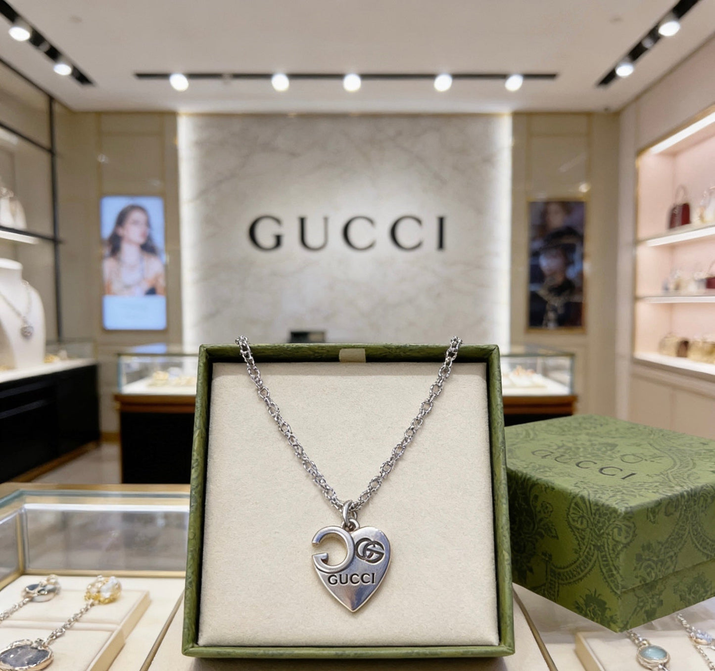 Gucci Vintage Double G Necklace