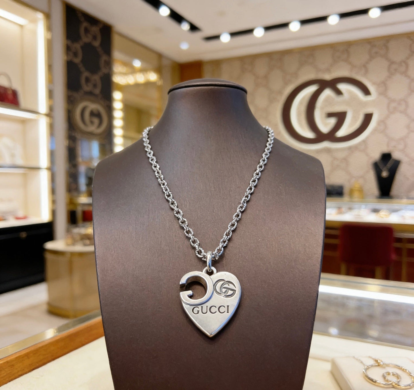 Gucci Vintage Double G Necklace