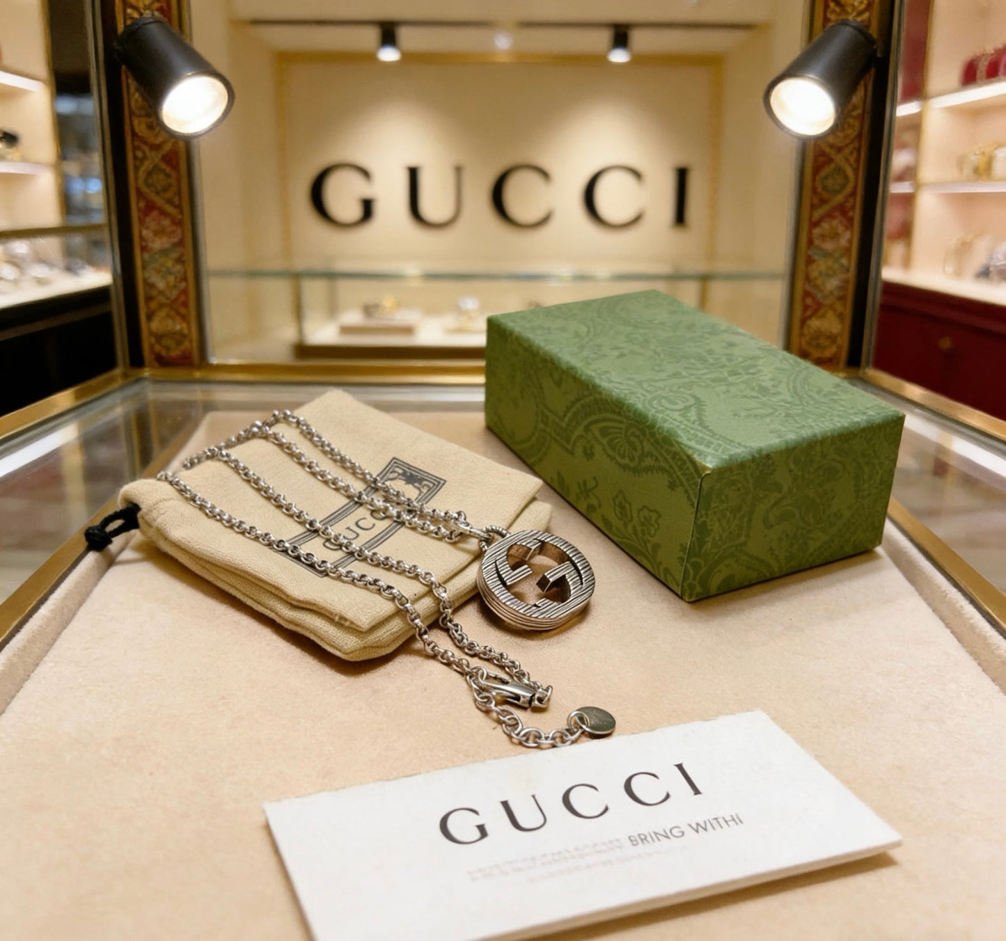 Gucci Vintage Double G Necklace