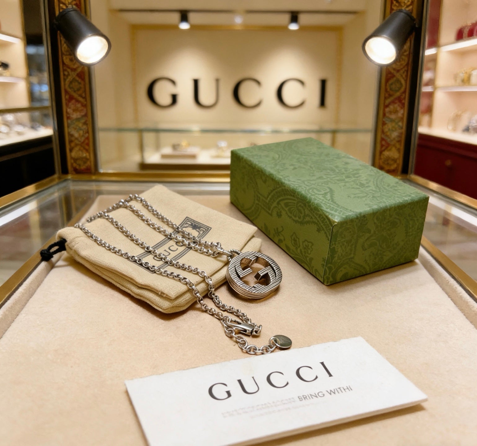 Gucci Vintage Double G Necklace