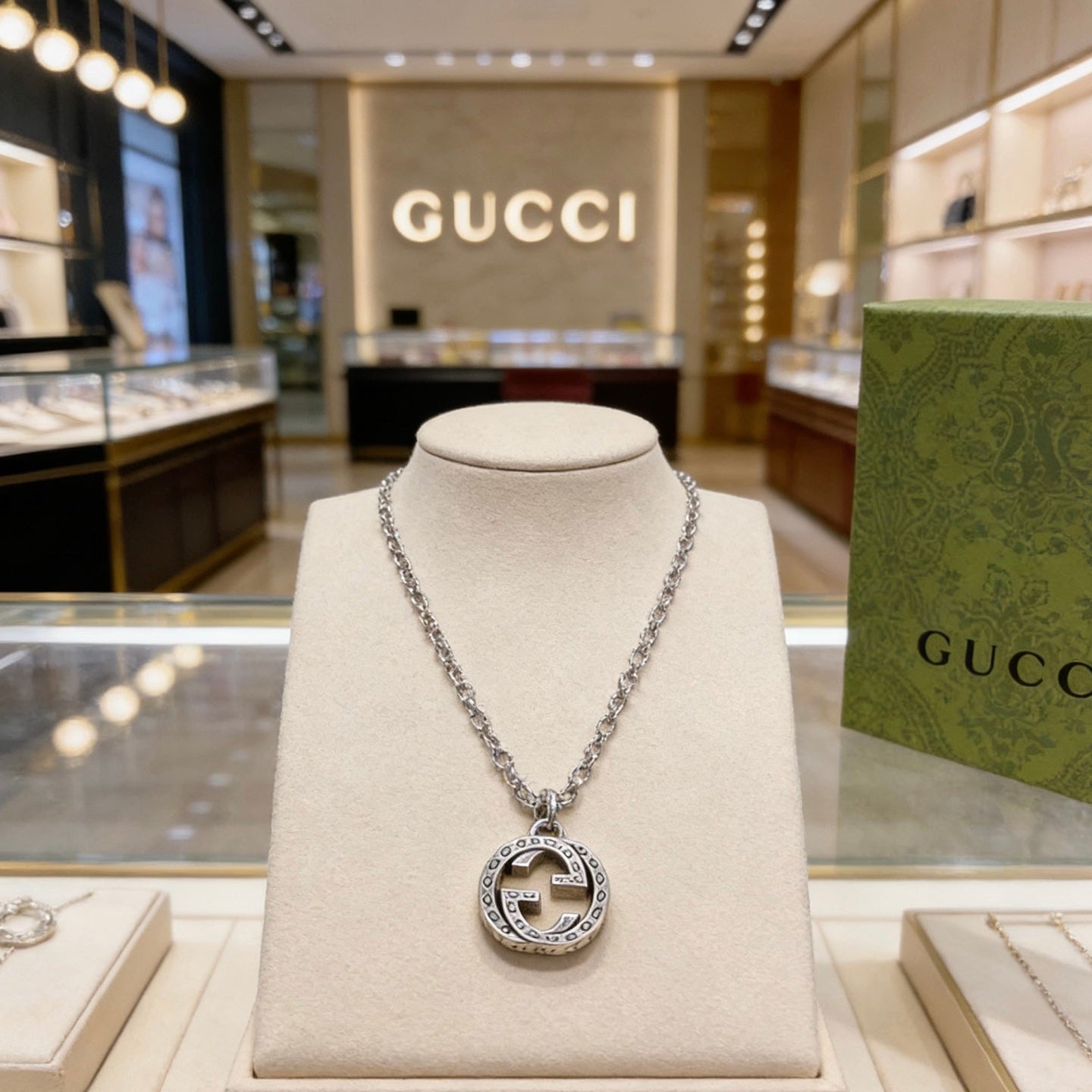 Gucci Vintage Double G Necklace