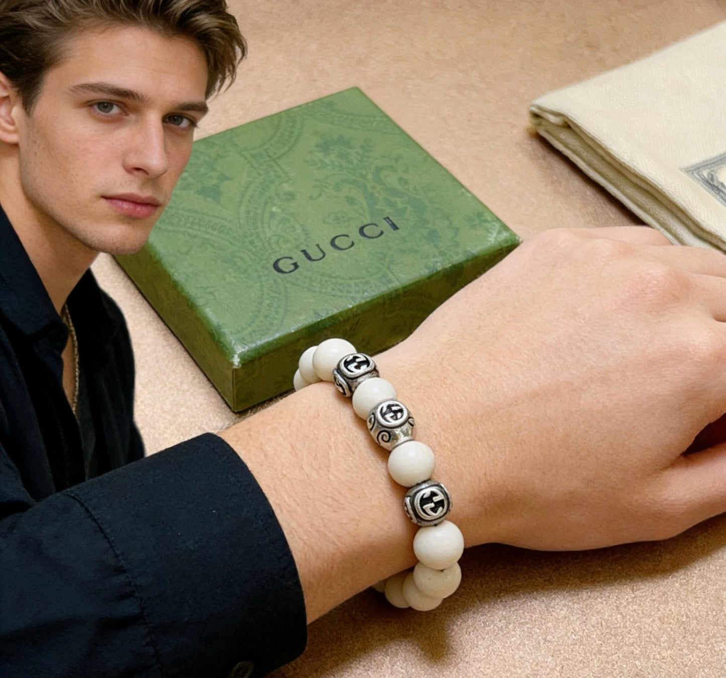 Gucci Vintage Double G Bracelet