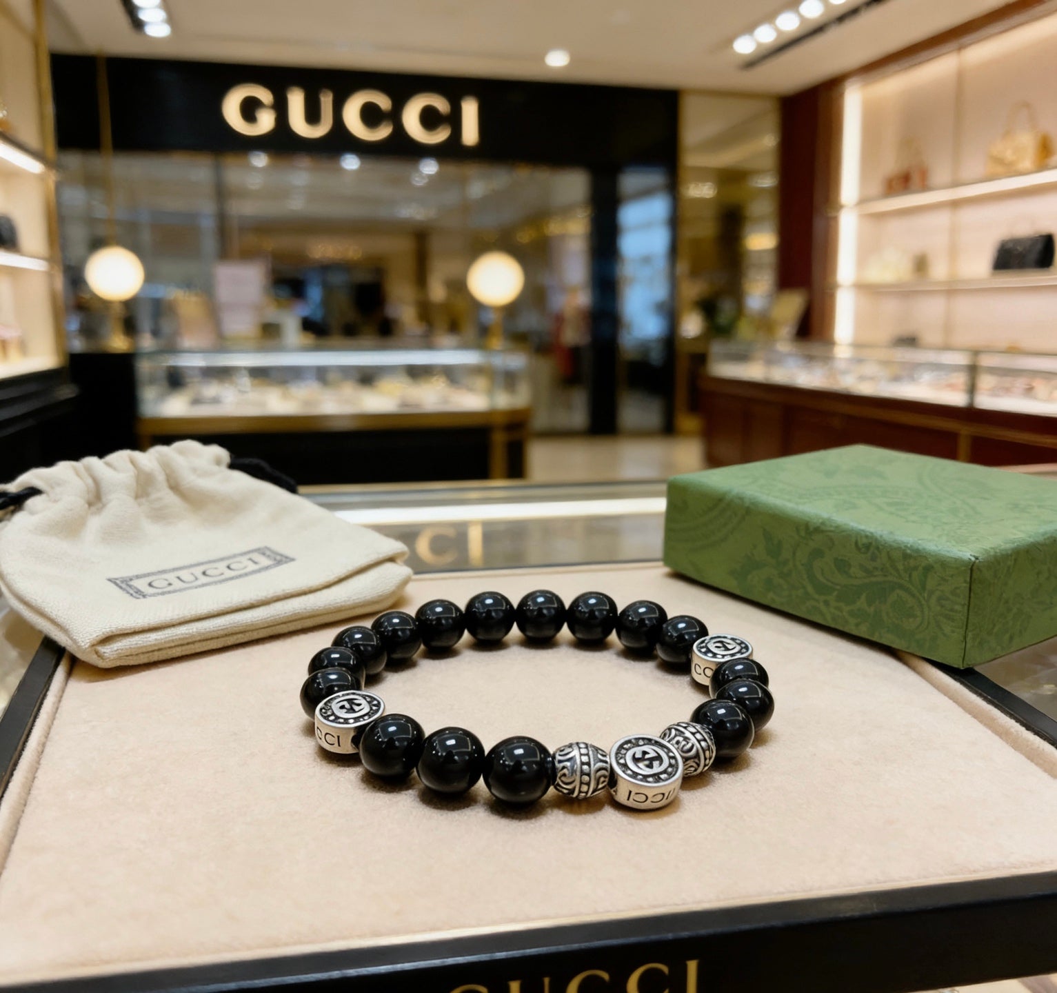 Gucci Vintage Double G Bracelet