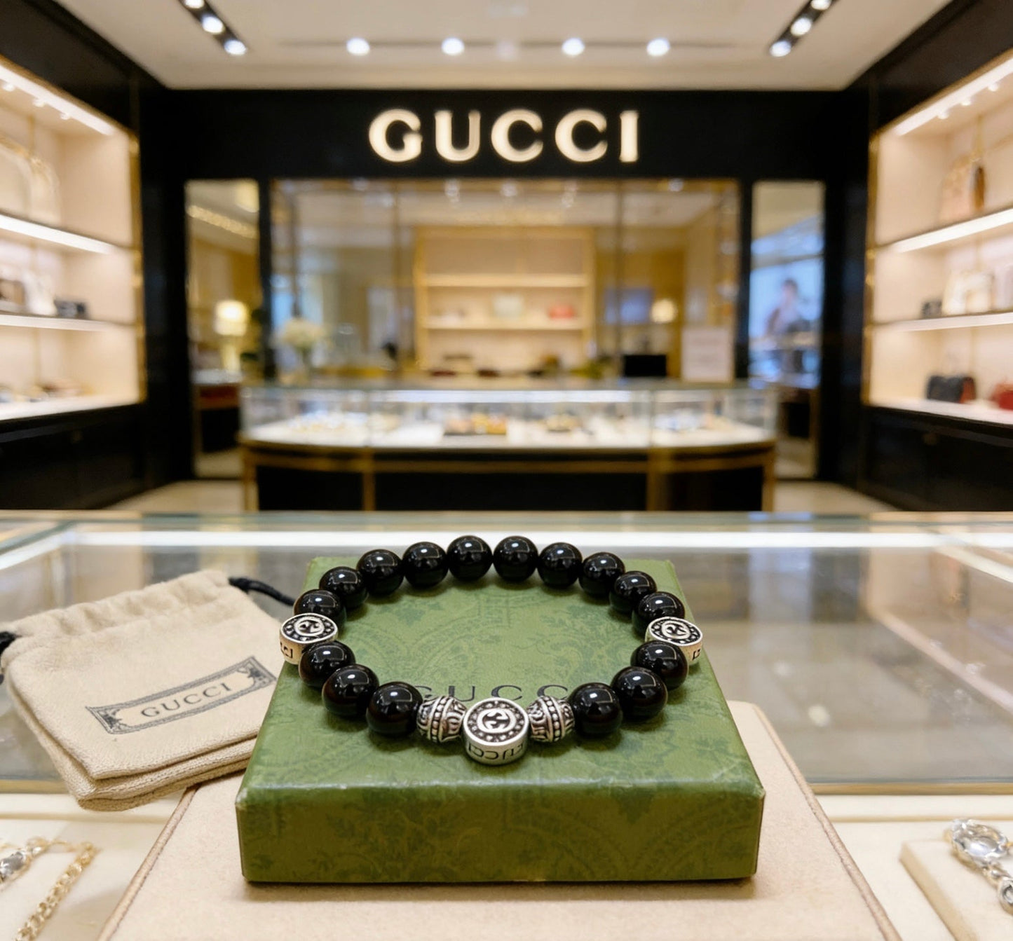 Gucci Vintage Double G Bracelet