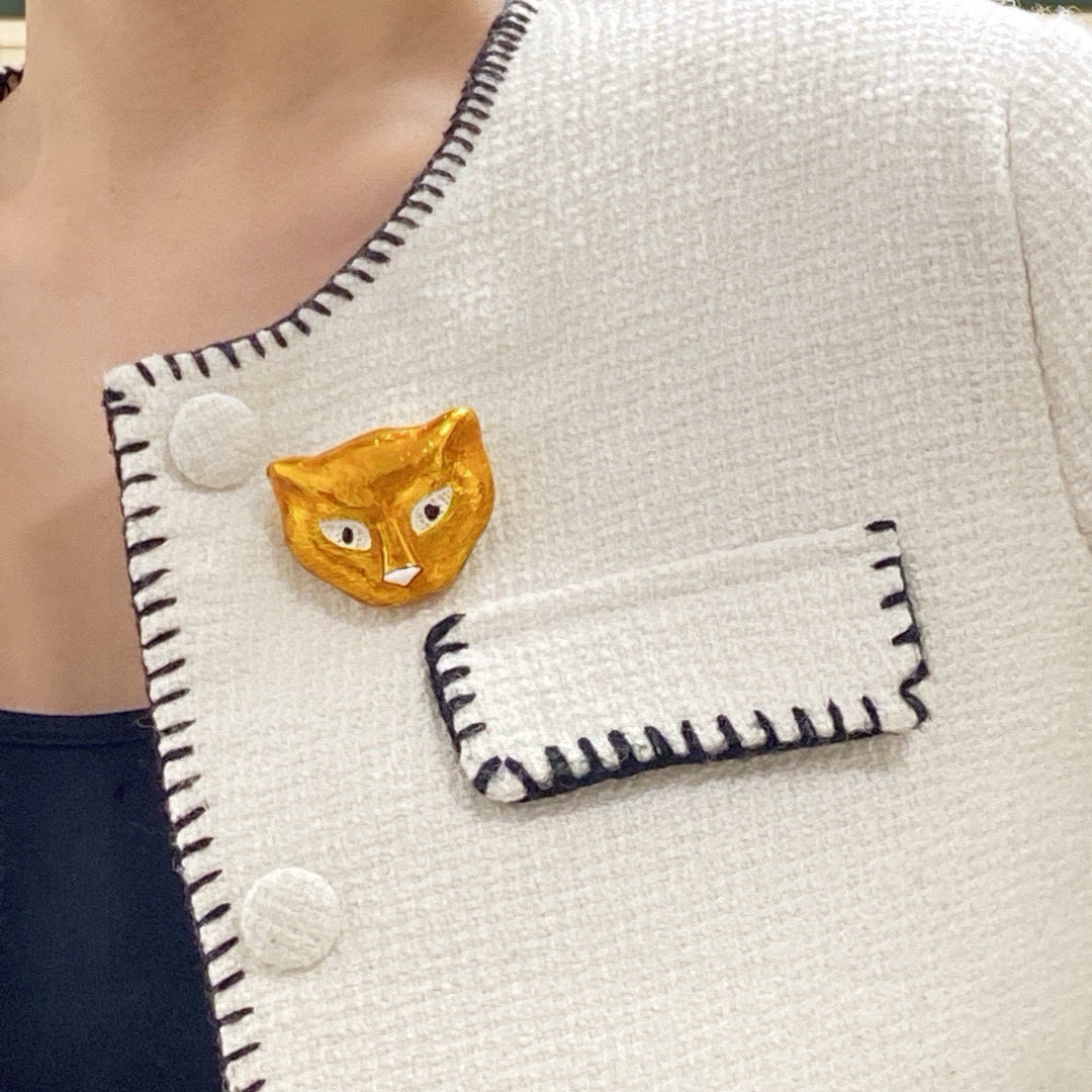 Gucci Vintage Double G Brooch