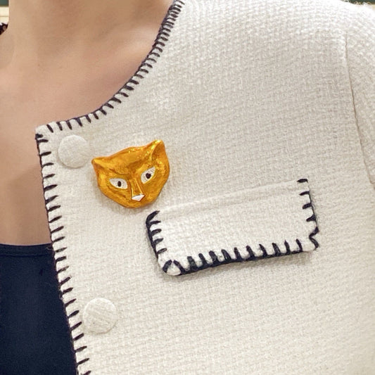 Gucci Vintage Double G Brooch