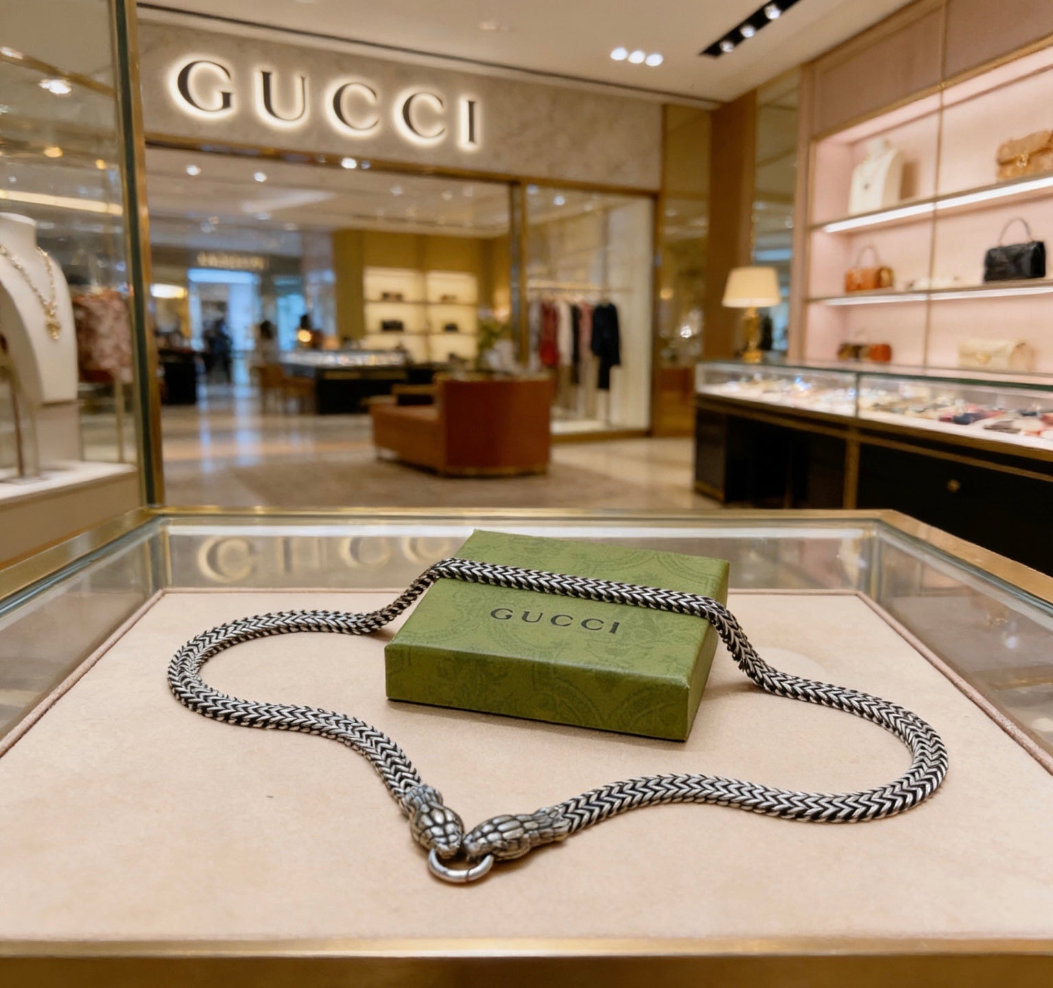 Gucci Vintage Double G Necklace