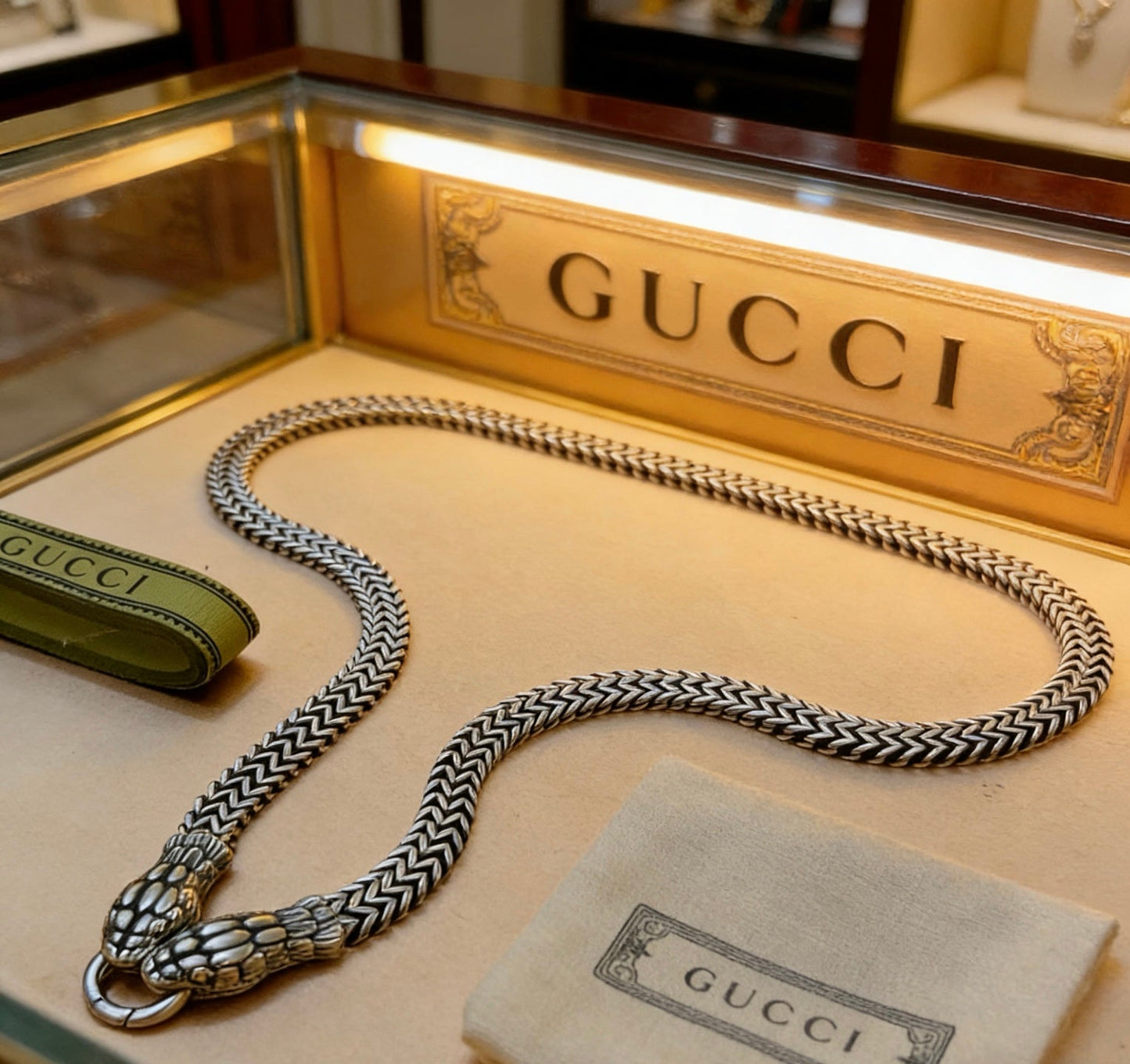 Gucci Vintage Double G Necklace