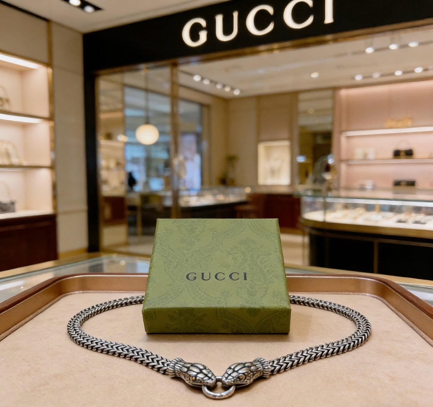 Gucci Vintage Double G Necklace
