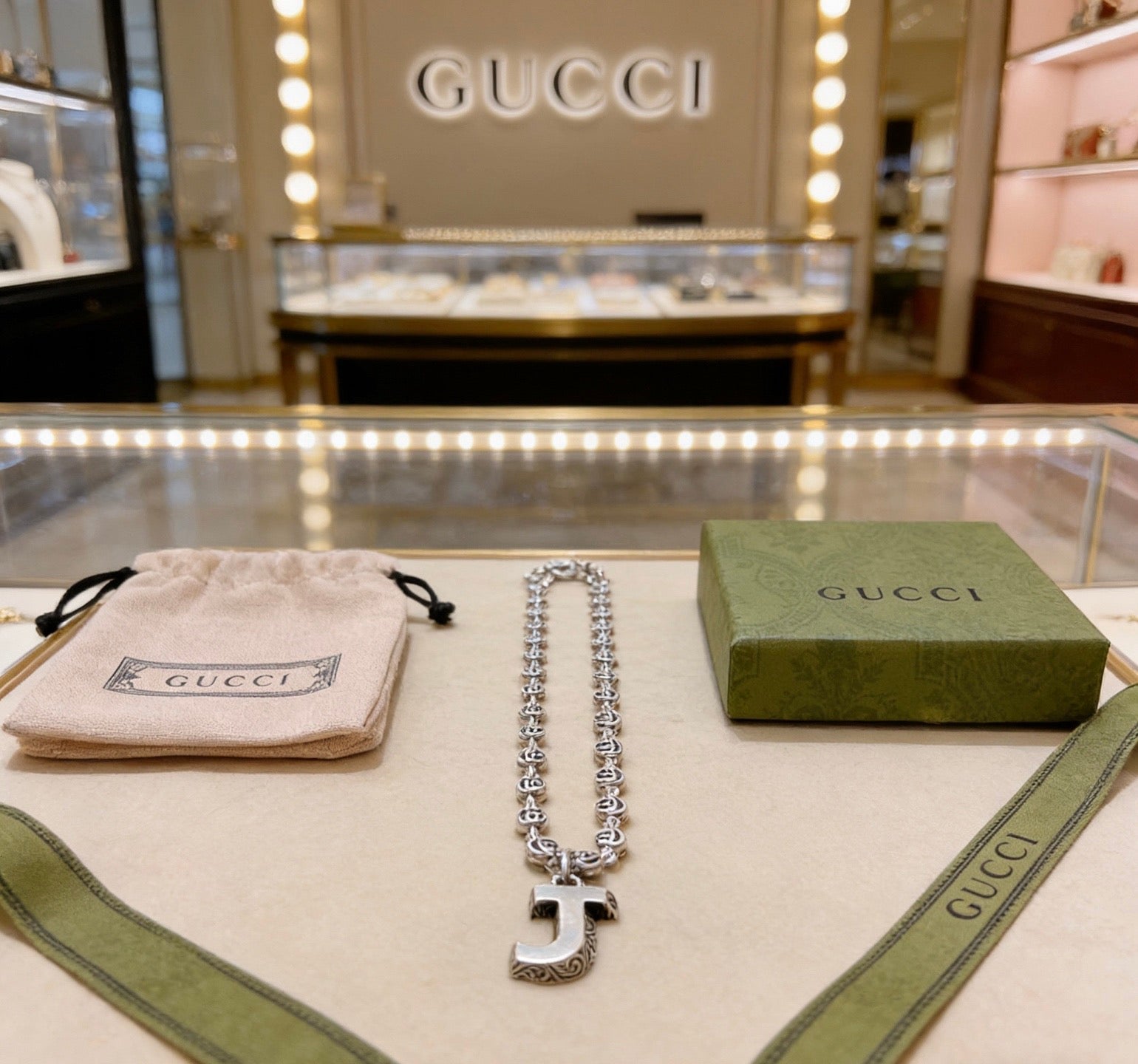 Gucci Vintage Double G Necklace