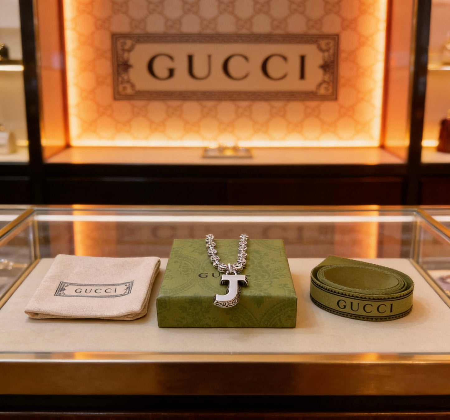 Gucci Vintage Double G Necklace