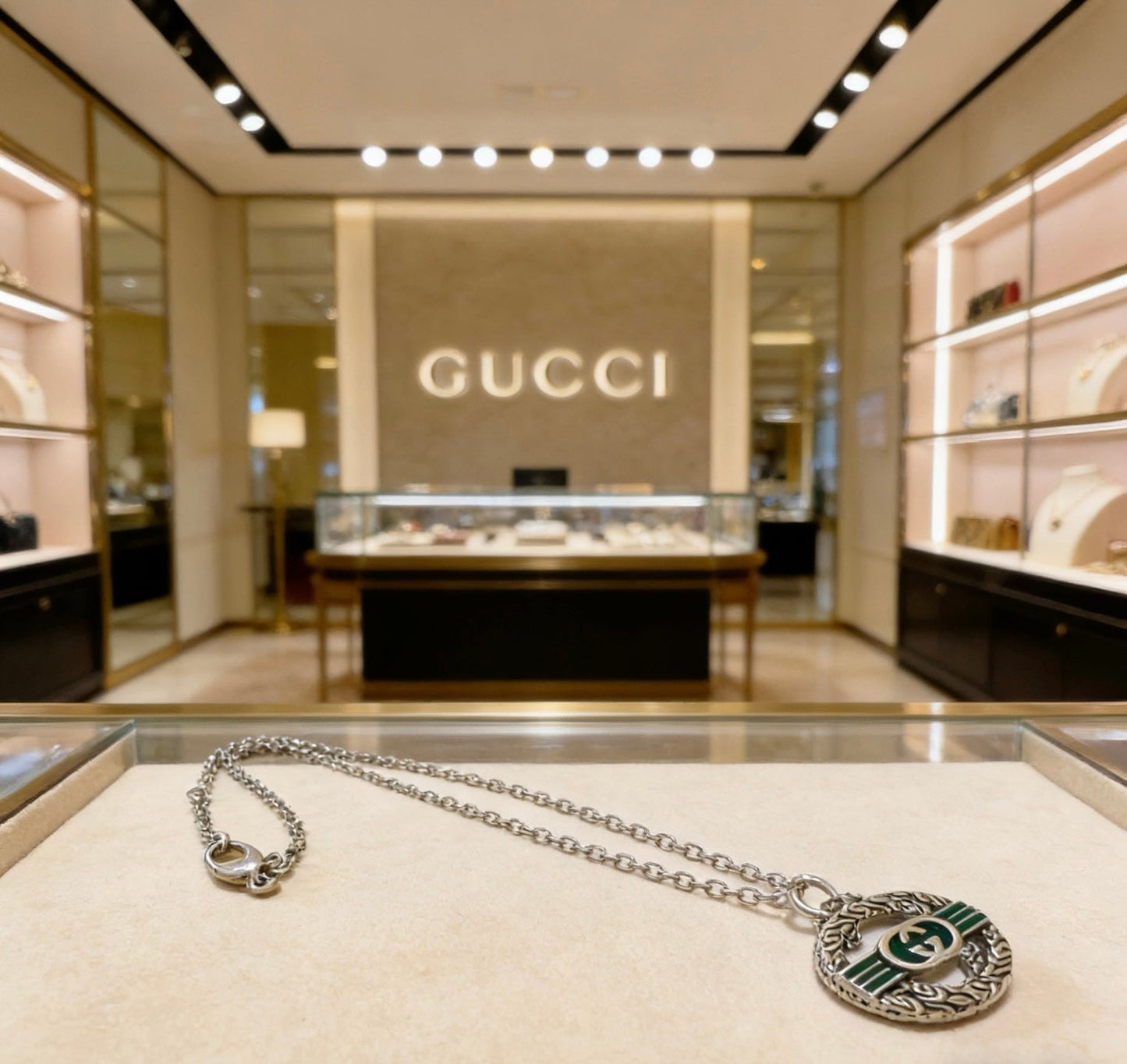 Gucci Vintage Double G Necklace