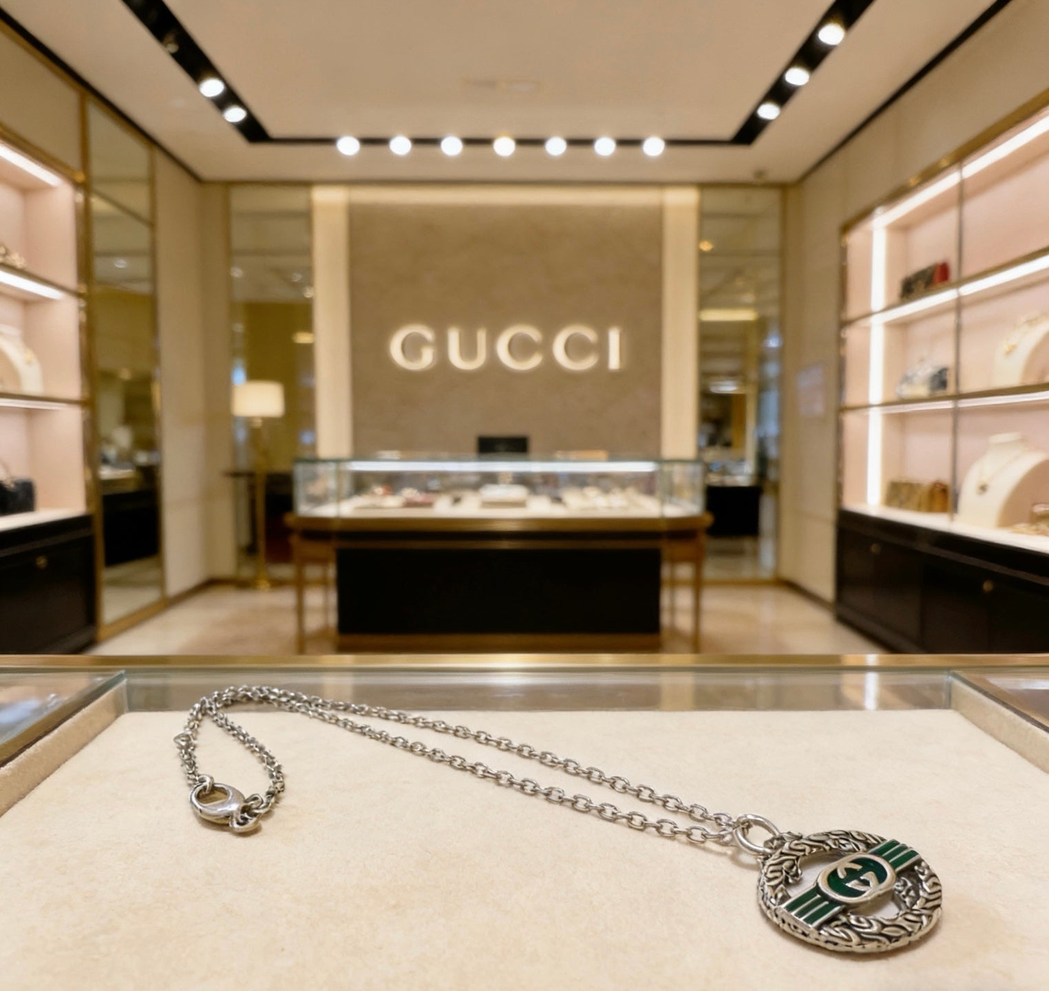 Gucci Vintage Double G Necklace