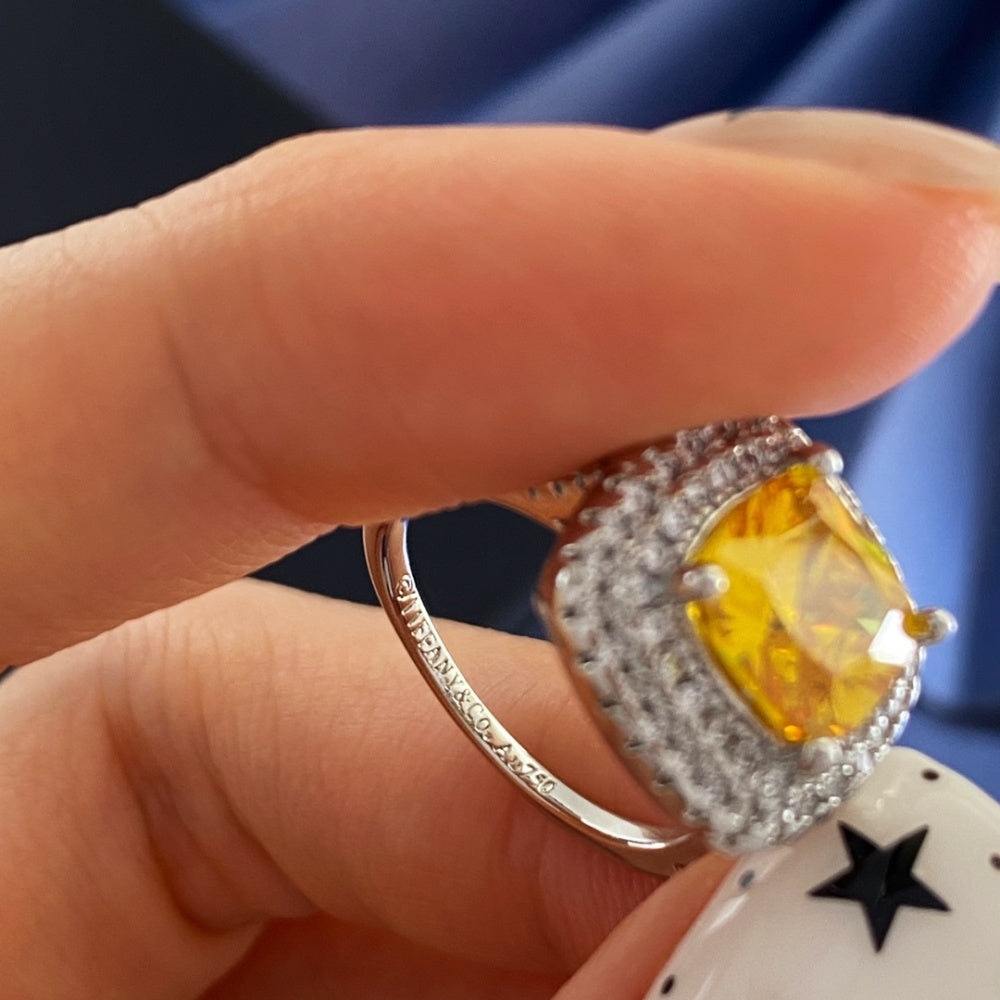 Tiffany & Co. Brass Crystal Ring