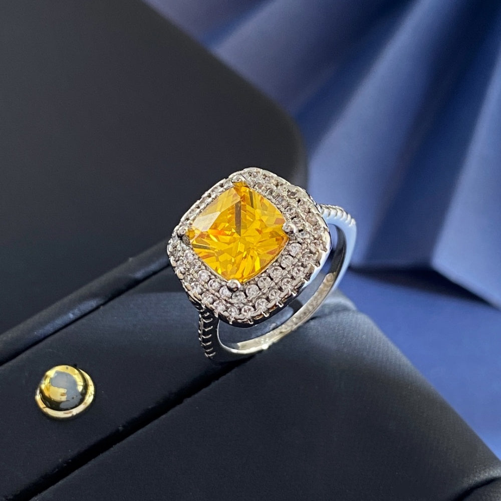 Tiffany & Co. Brass Crystal Ring