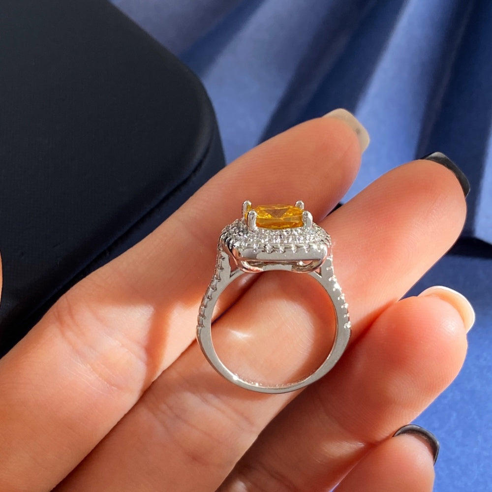 Tiffany & Co. Brass Crystal Ring