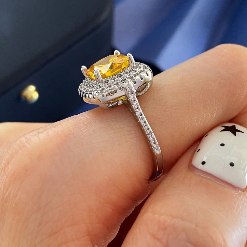 Tiffany & Co. Brass Crystal Ring