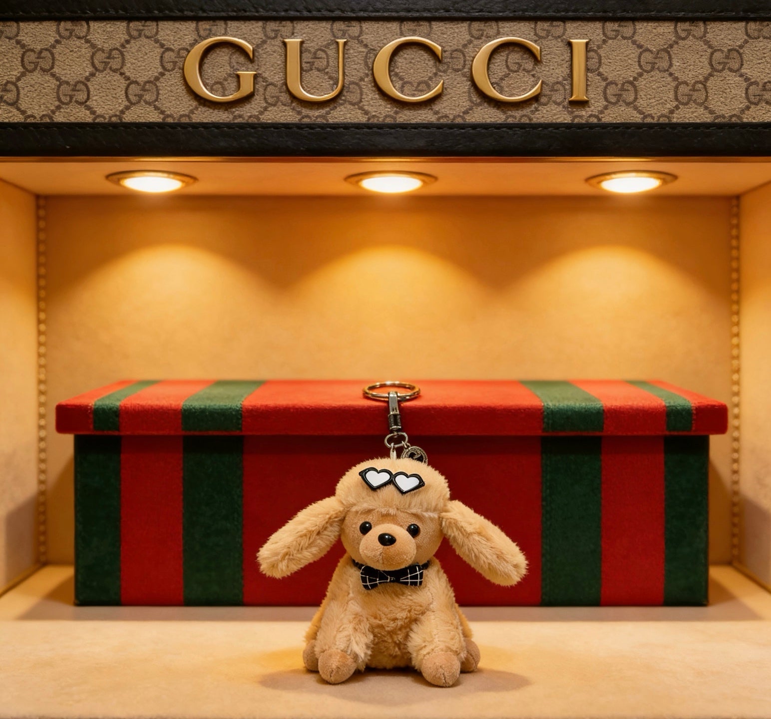 Gucci Vintage Double G Keychain